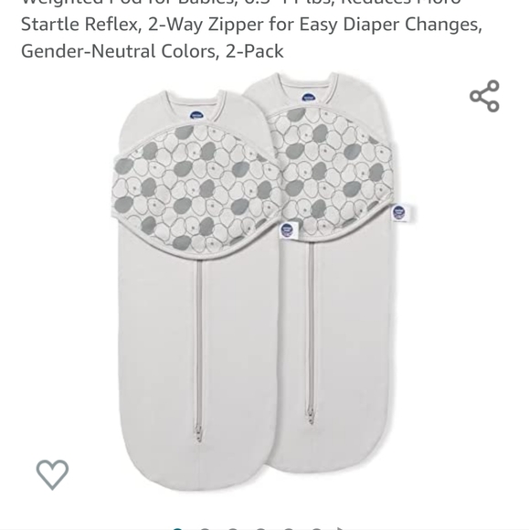 Nested Bean Weighted Swaddles - Picture 2 of 2